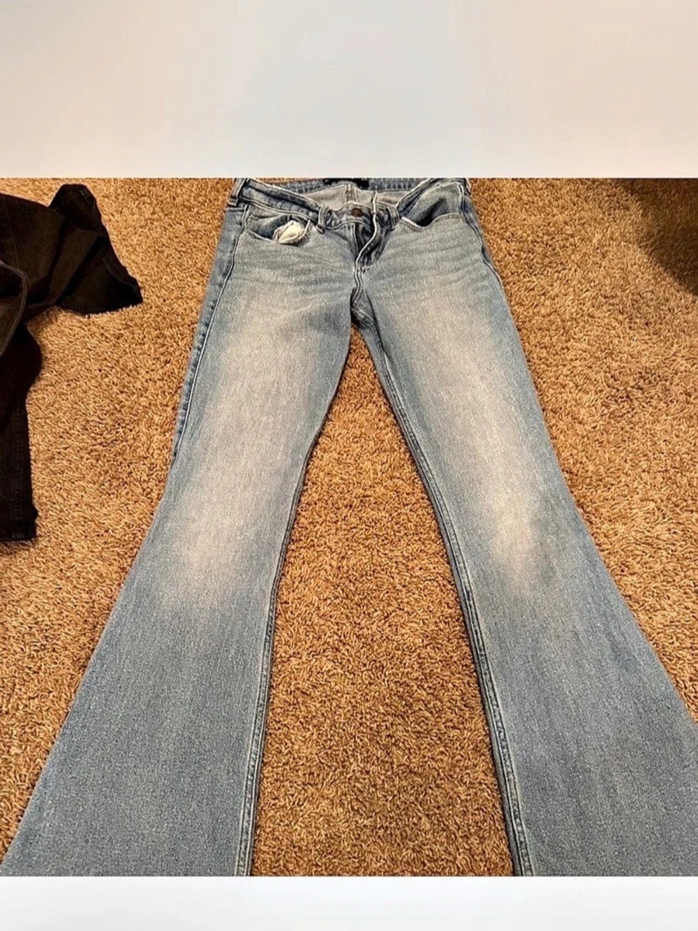 Hollister Cali Flare Low Rise Jeans Women's Blue 4long